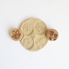 Houten stempelset - De lente