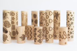 Houten roller - Geometrische vormen