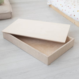 Houten speelbak met standaard deksel - L