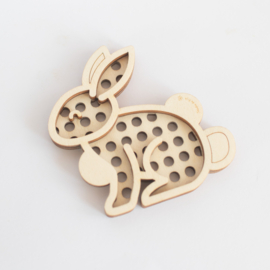 Houten zeefje - Konijn