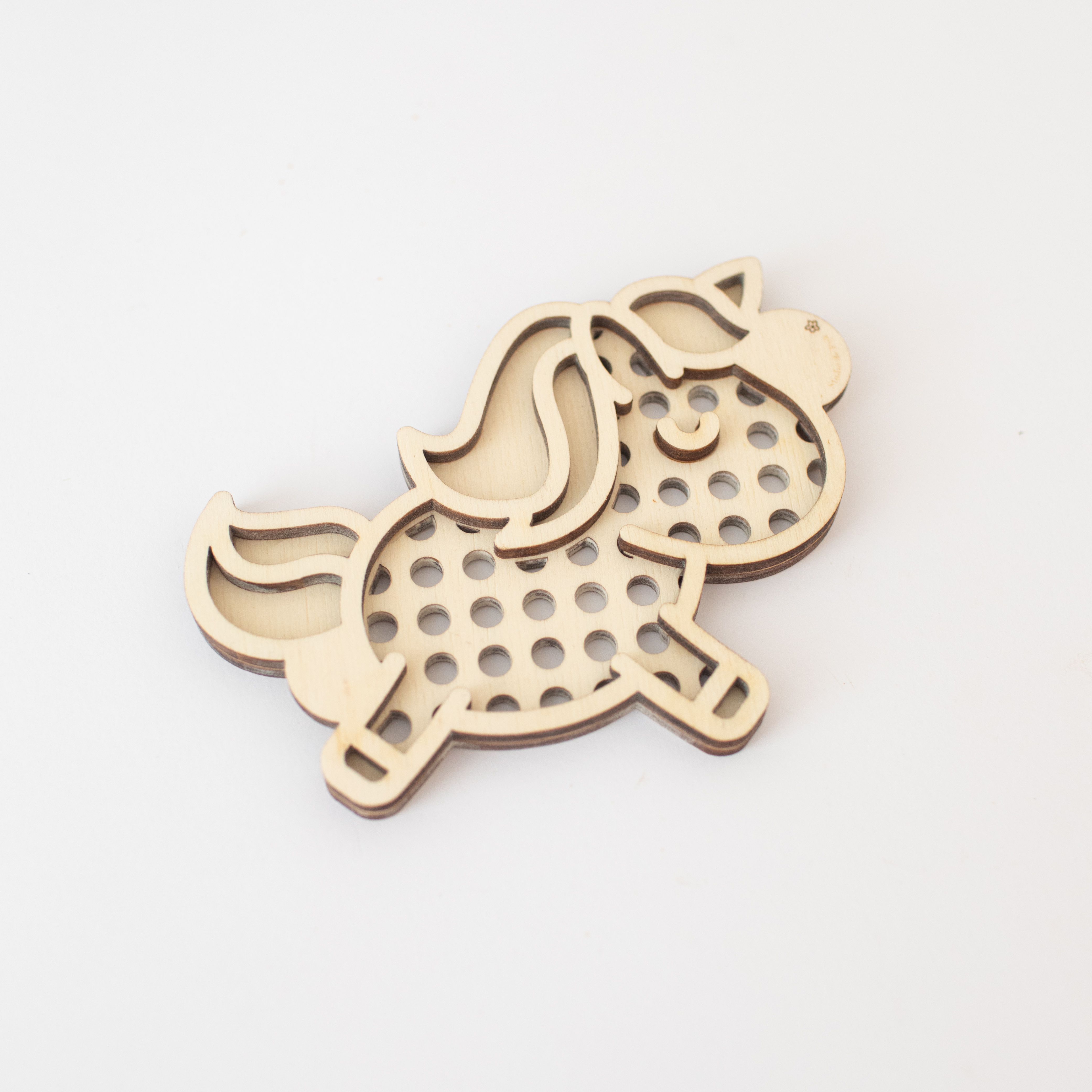 Houten zeefje - Unicorn