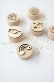 Houten stempelset - Unicorn  -
