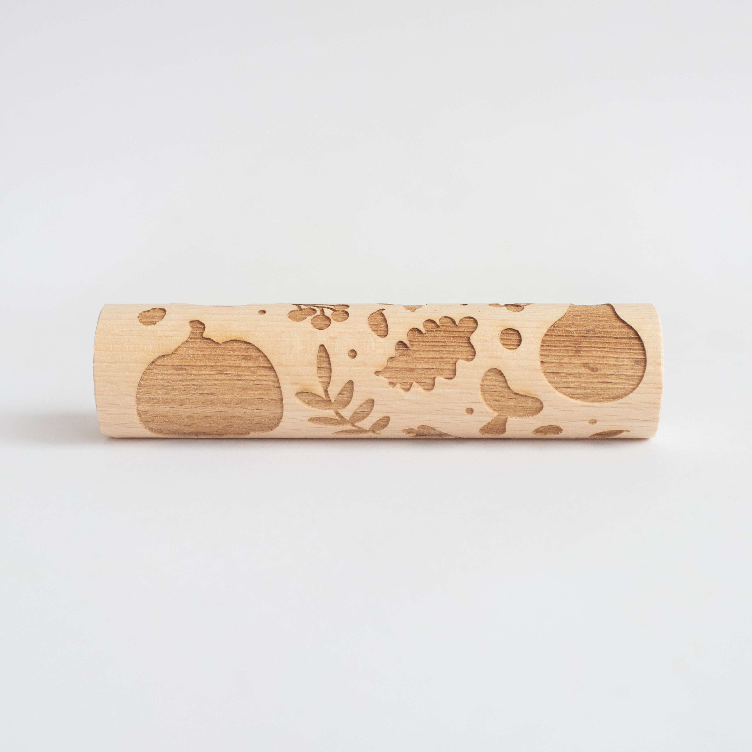 Houten roller - Herfstsilhouetten