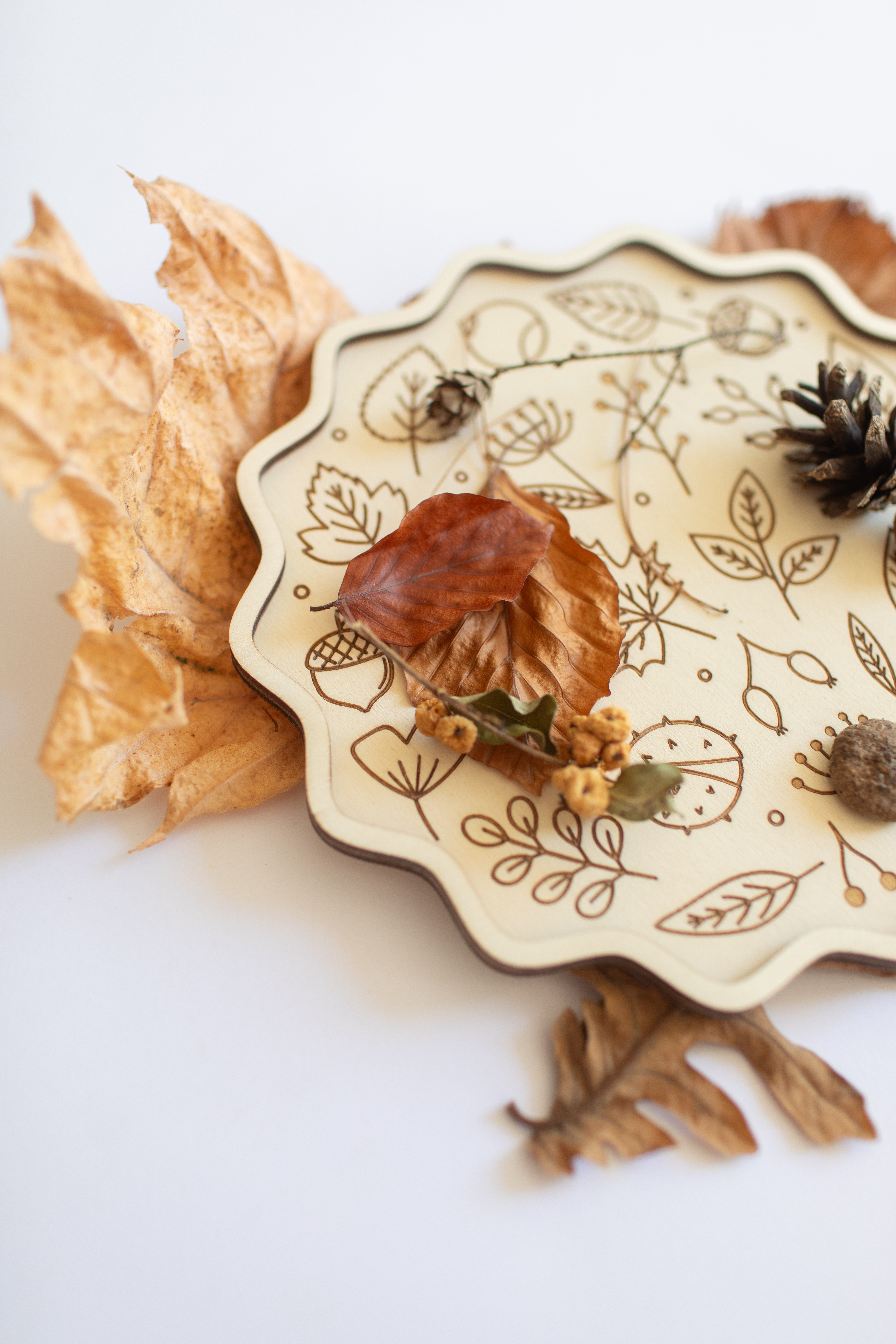 Houten speeltray - De herfst