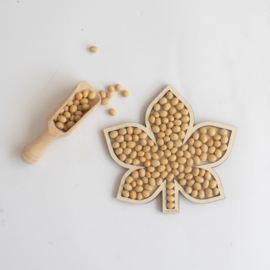 Houten speeltray - Herfstblad -