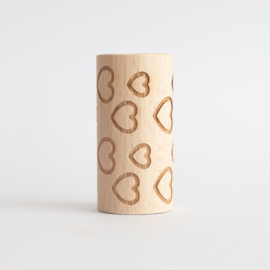 Houten roller - Hartjes