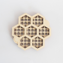 Houten zeefje - Honingraat