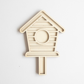Houten speeltray - Vogelhuisje