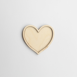 Houten speeltray - Hart