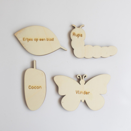 Speeltray miniset - Cyclus vlinder -