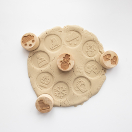 Houten stempelset - De winter