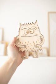 Houten speeltray - Het kleurenmonster -