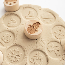 Houten stempelset - De winter