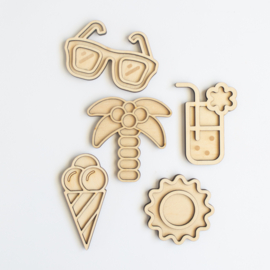 Houten minispeeltrayset - De zomer!