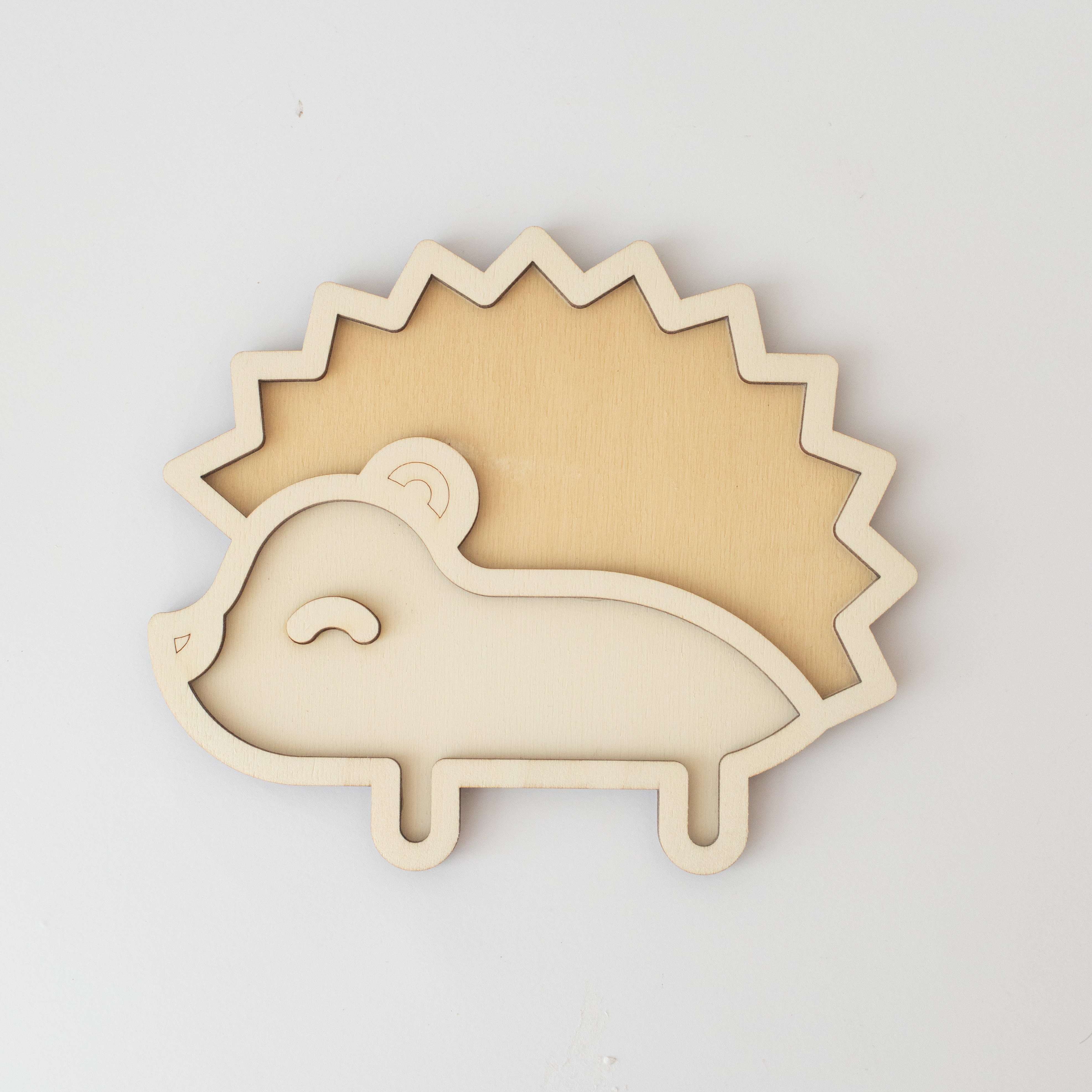 Houten speeltray - Egel