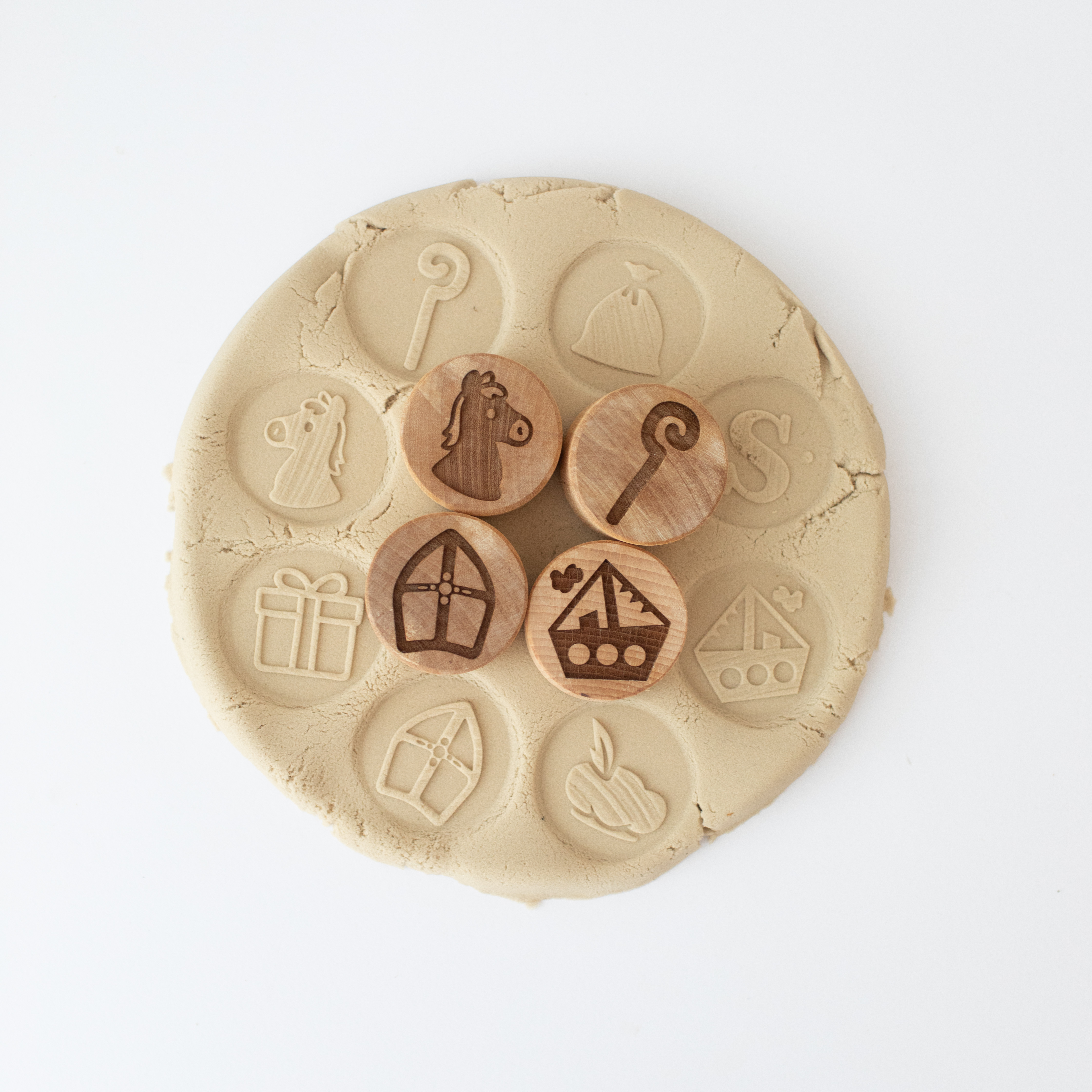 Houten stempelset - Sinterklaas