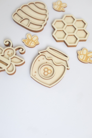 Speeltray miniset - De honingbij set van 4