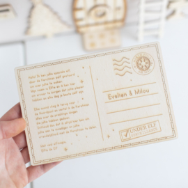 Kaart met persoonlijke welkom tekst