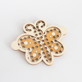 Houten zeefje - Vlinder