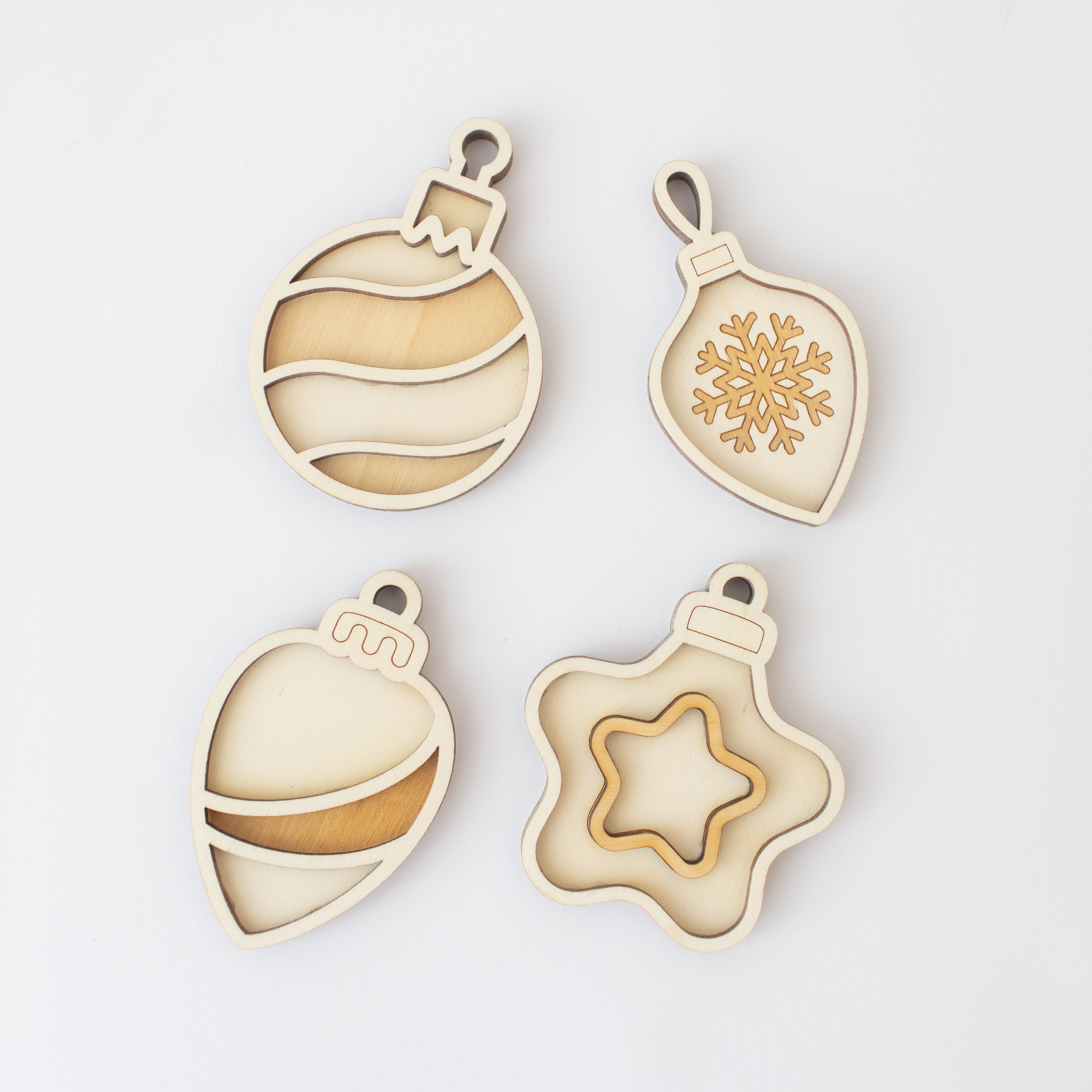 Speeltray miniset - Kerstballen