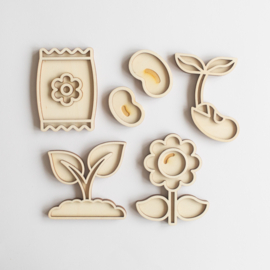 Mini speeltrayset - Van zaadje tot bloem