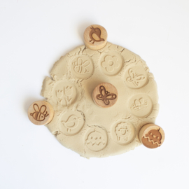 Houten stempelset - De lente