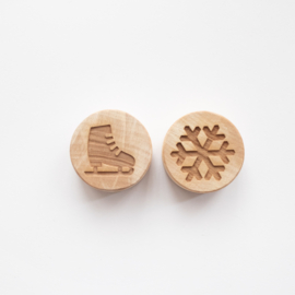 Houten stempelset -  De winter set 1