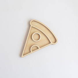 Houten speeltray - Pizza