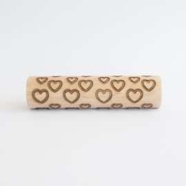Houten roller - Hartjes