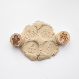 Houten stempelset -  Kerstmis Set 2