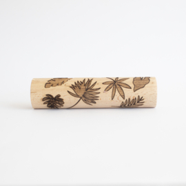 Houten roller - Tropische bladeren