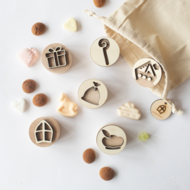 Houten stempelset - Sinterklaas -