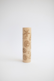 Houten roller - schelpen