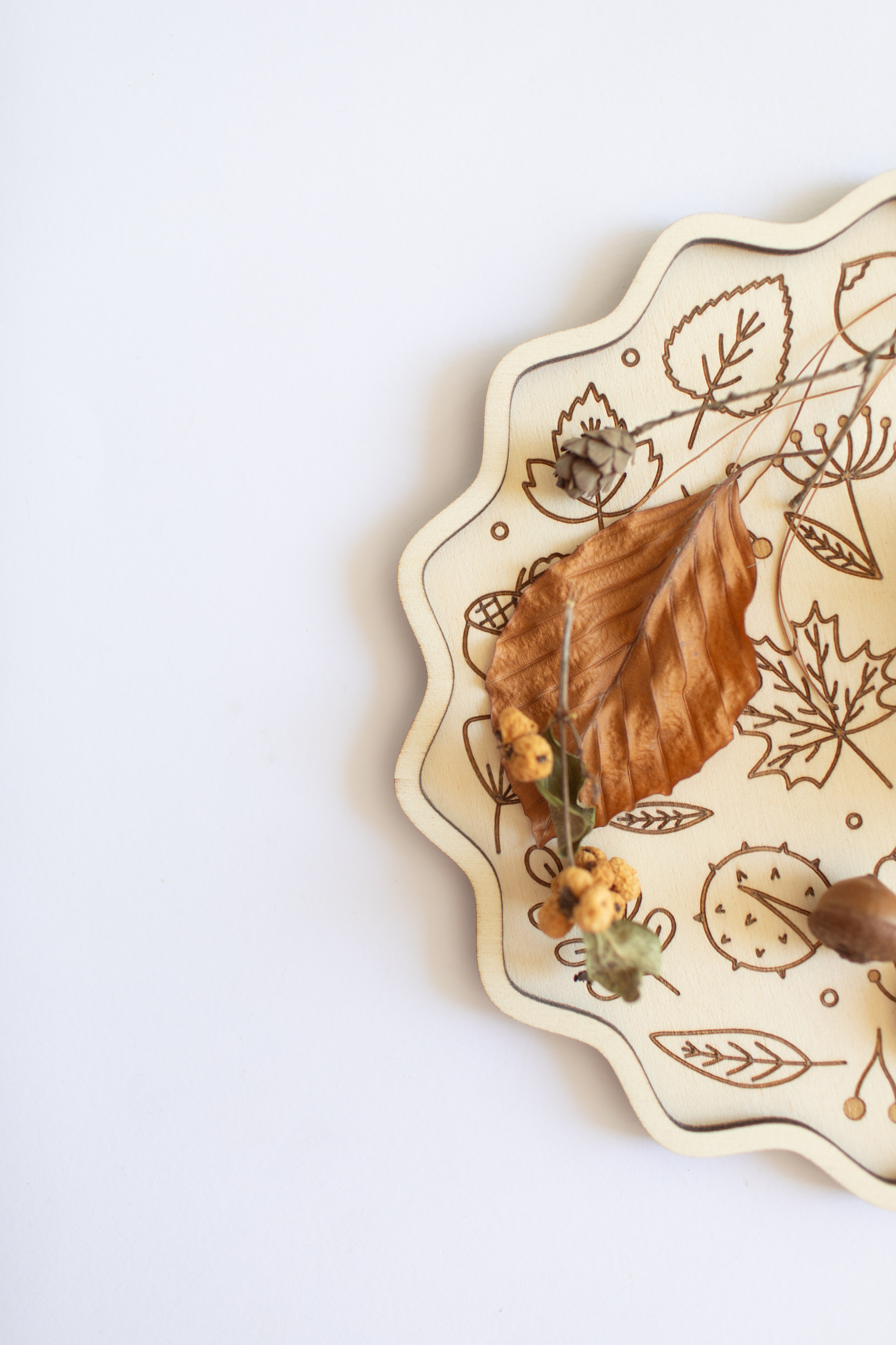 Houten speeltray - De herfst