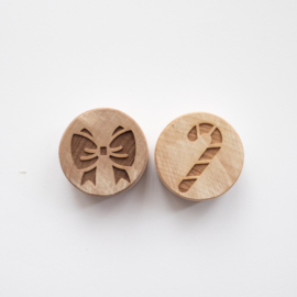 Houten stempelset -  Kerstmis Set 2