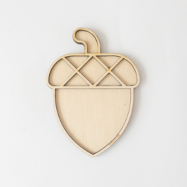 Houten speeltray - Eikel -