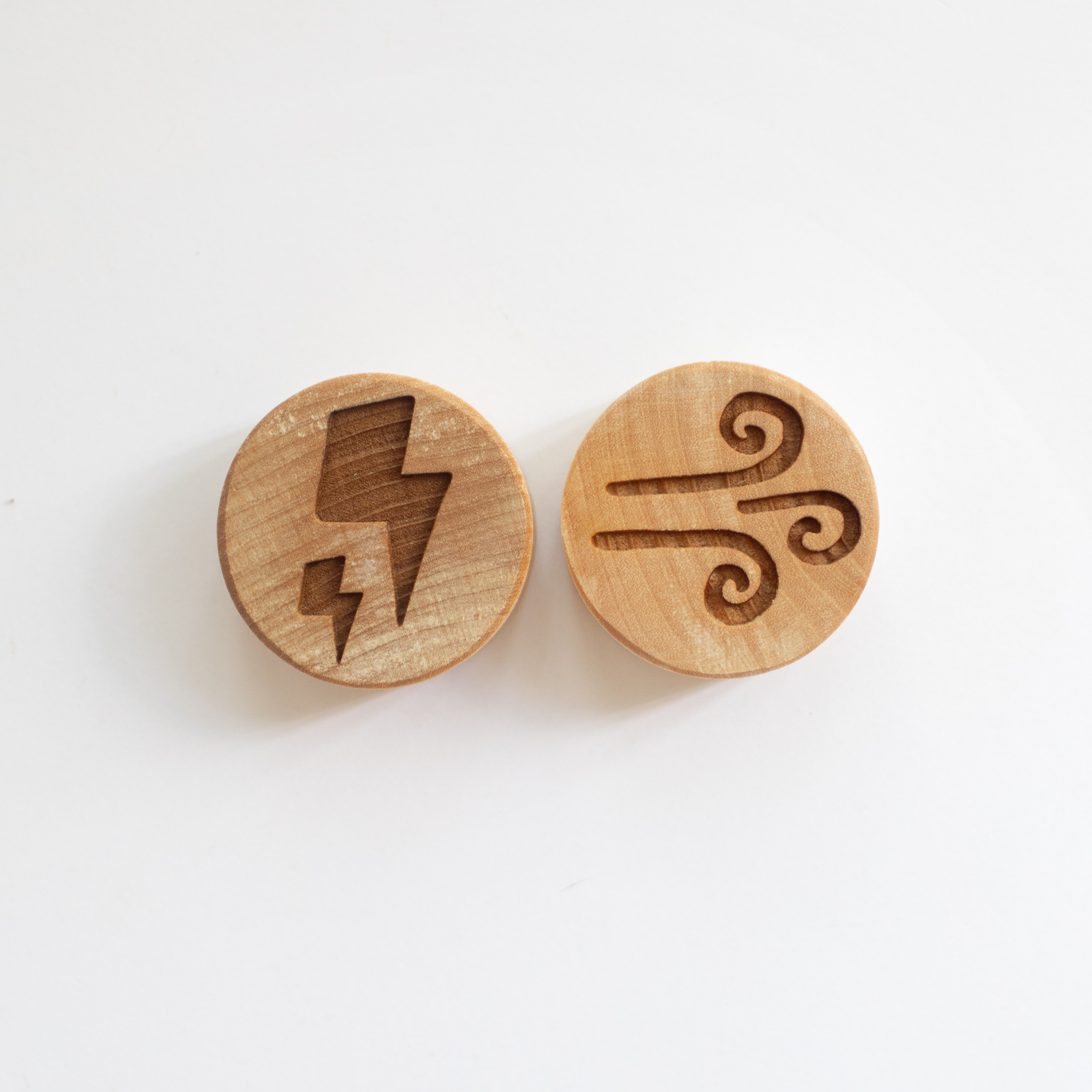Houten stempelset - Neerslag
