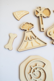 Houten minispeeltrayset - De prehistorie