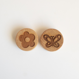 Houten stempelset - De lente