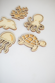 Houten minispeeltrayset - Op 't strand