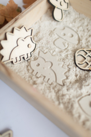 Houten minispeeltrayset -De herfst -
