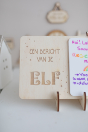 Invulbord 'Een bericht van je elf' (Liggend)