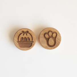 Houten stempelset - Pasen set 1