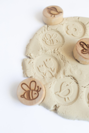 Houten stempelset - De lente