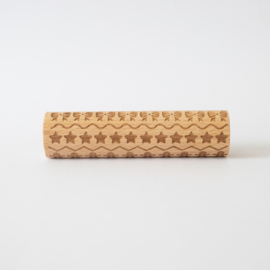 Houten roller - Kerstpatroon