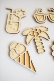 Houten minispeeltrayset - De zomer!