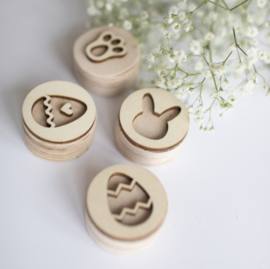 Houten stempelset - Pasen -