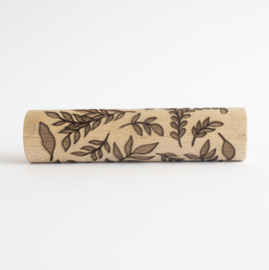 Houten roller - Sierlijke bladeren
