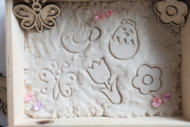 Houten minispeeltrayset -Het is lente! -