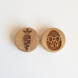 Houten stempelset - Pasen set 2